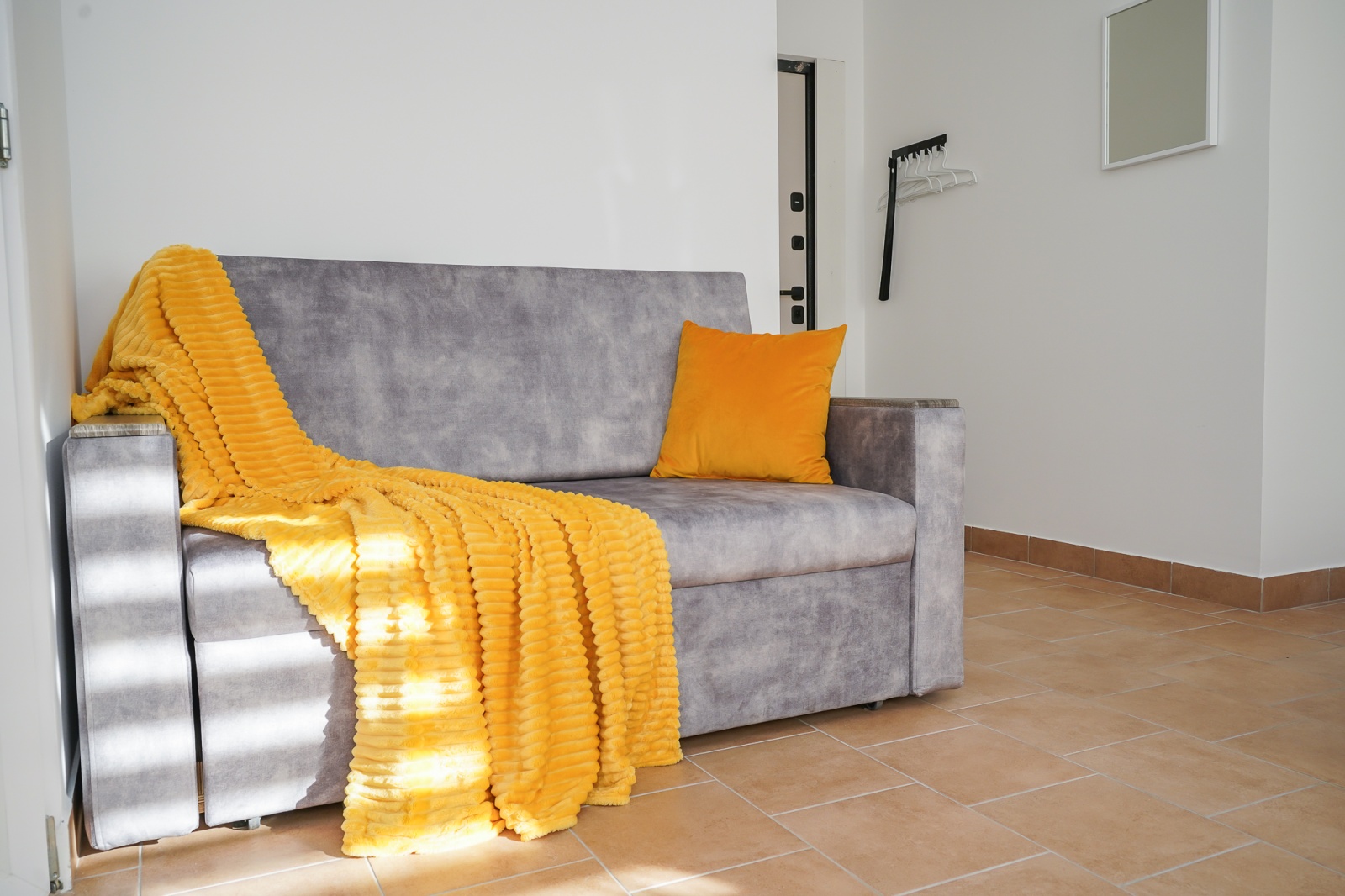 Светлая 1-комнатная студия • 20 м² • До 4 гостей