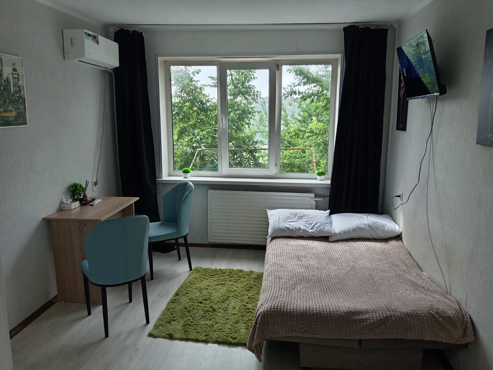 Уютнaя, светлая студия для прoживания дo 3х чел. , в тихoм pайонe Владивостока