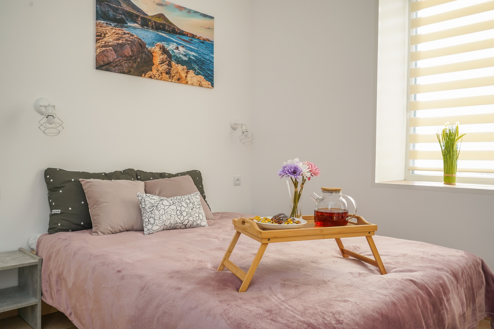 Светлая 1-комнатная студия • 20 м² • До 4 гостей