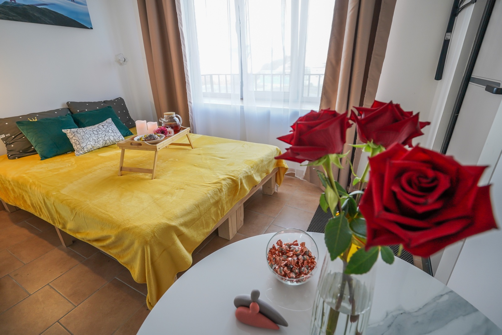 Стильная 1-комнатная студия • 12 м² • До 2 гостей