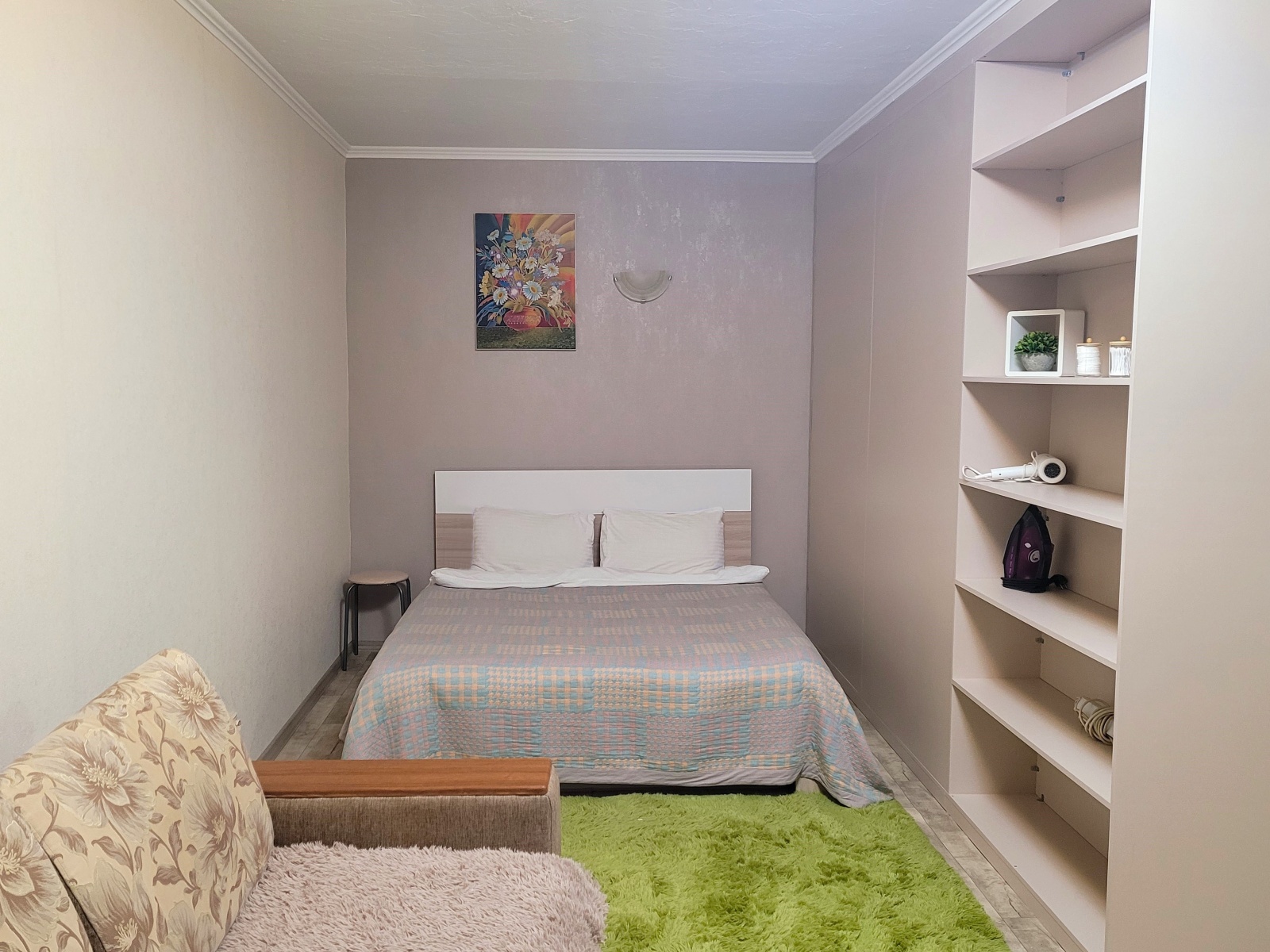 Студия Home Time Apart для 3 гостей у Луговой площади