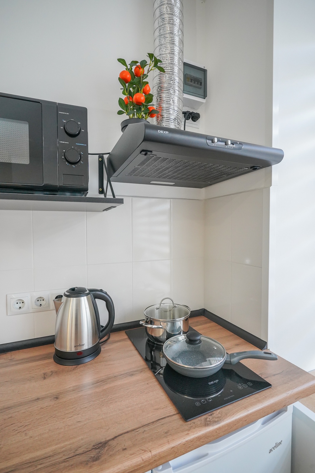 Стильная новая 2-комнатная студия • 40 м² • До 6 гостей