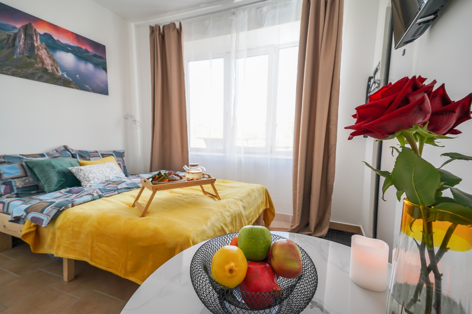 Уютная 1-комнатная квартира • 12 м² • До 2 гостей