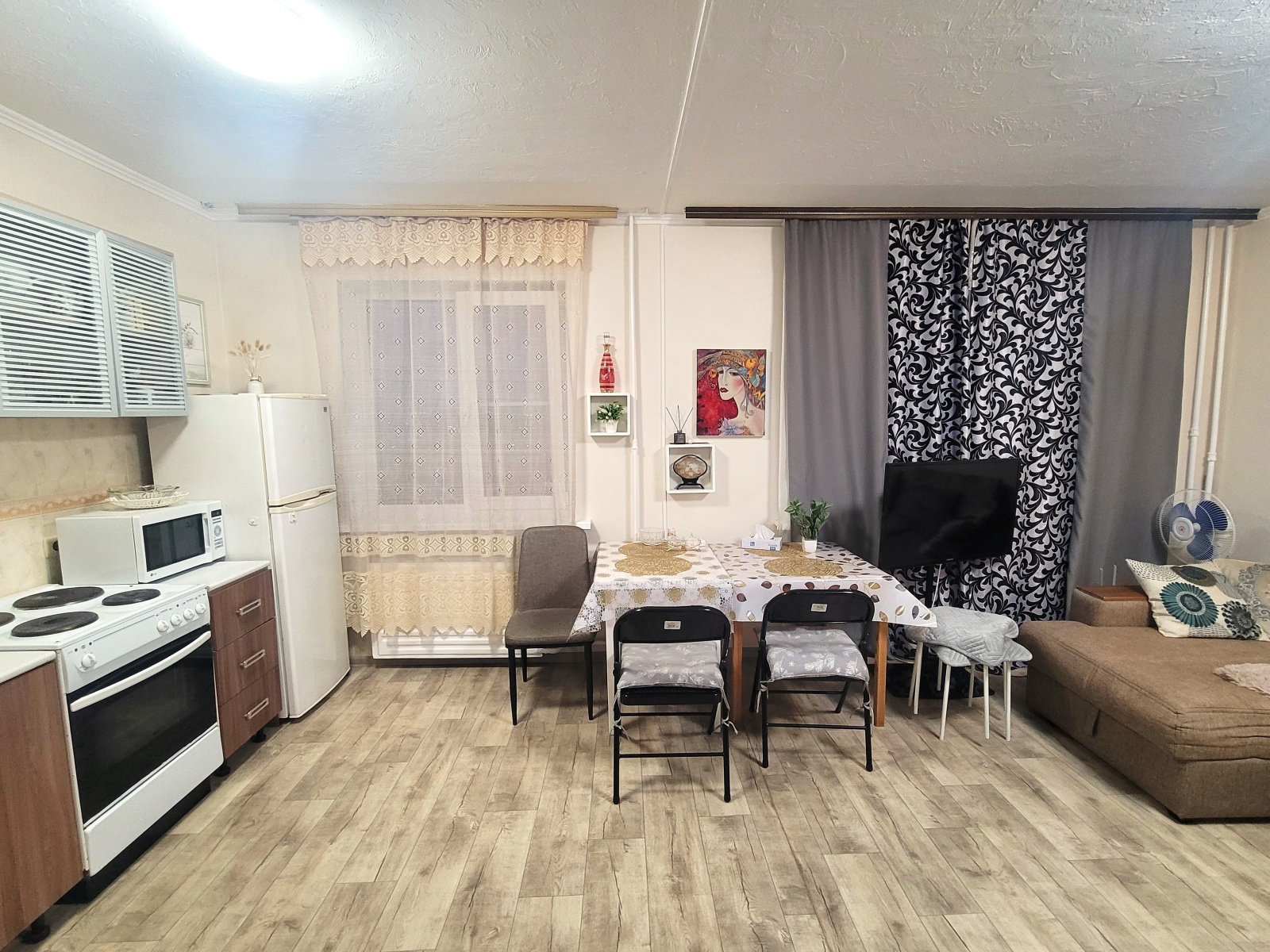 Студия Home Time Apart для 3 гостей у Луговой площади